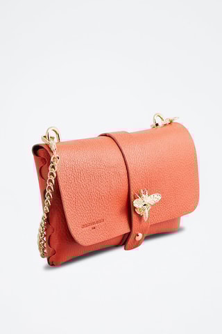 Leren Schoudertas Ivy Oranje - Oranje