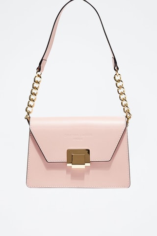 Leren Schoudertas Ava - Nude