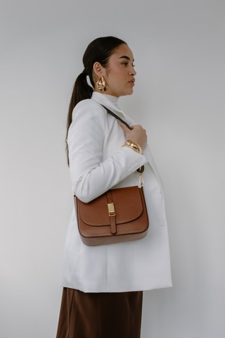 Leren Schoudertas Chloé - Bruin