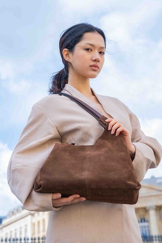 Leren Trendy Handtas Sierra - Bruin