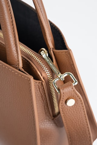 Leren Handtas Horizon - Beige