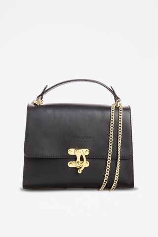 Leren Handtas Ora - Zwart