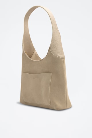 Leren Trendy Handtas Calma - Wit