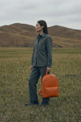 Leren Rugtas Libre - Oranje