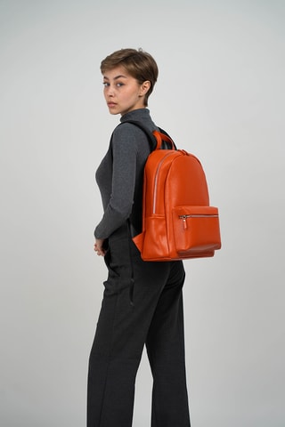 Leren Rugtas Libre - Oranje