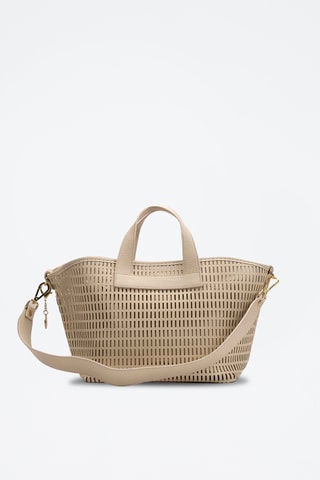 Leren Handtas Soleil - Wit