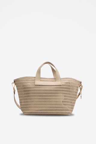 Leren Handtas Soleil - Wit