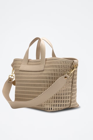 Leren Handtas Soleil - Wit