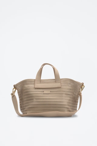 Leren Handtas Soleil - Lichtgrijs