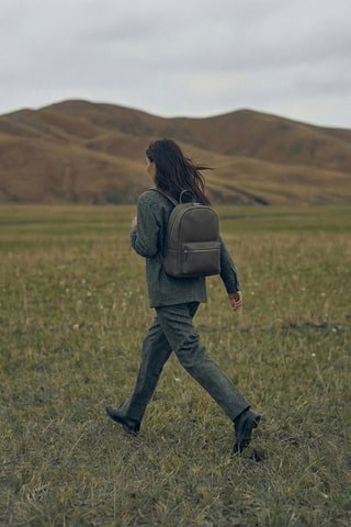 Leren Rugtas Libre - Lichtgrijs