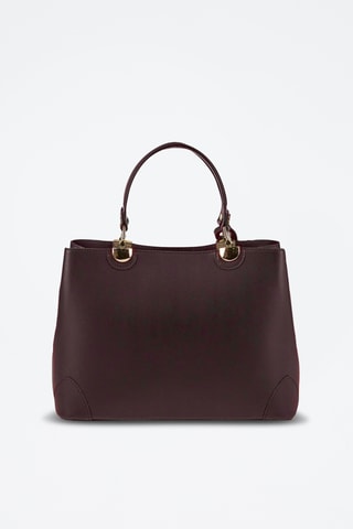 Leren Handtas Armel - Bordeauxrood