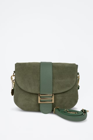 Leren Schoudertas Noche - Groen