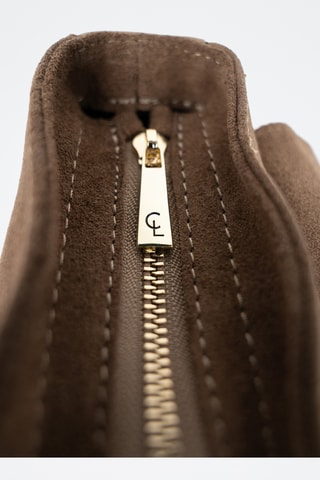 Leren Schoudertas Noche - Beige