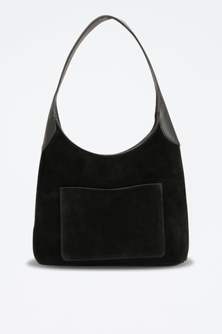 Leren Trendy Handtas Calma - Zwart