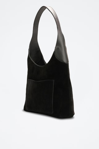 Leren Trendy Handtas Calma - Zwart