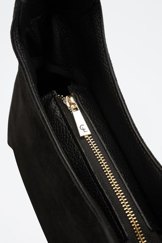 Leren Trendy Handtas Calma - Zwart