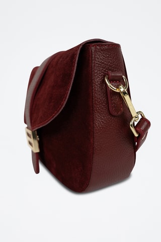 Leren Handtas Noche - Bordeauxrood