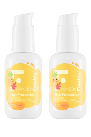 2 creme solari protezione kids - SPF 50+ - Per pelli sensibili e a tendenza atopica. - 2 x 100 ml