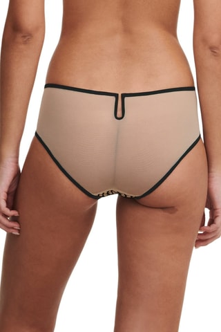 Shorty Vibrate - Negro y beige claro - Chantelle