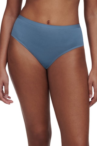 Tanga de talle alto Softstret - Azul marino - Chantelle