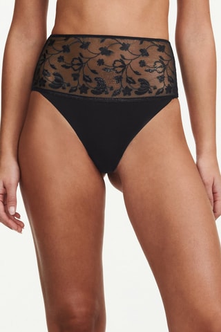 Tanga de talle alto Philter - Negro - Chantelle Pulp
