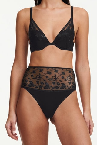Tanga de talle alto Philter - Negro - Chantelle Pulp