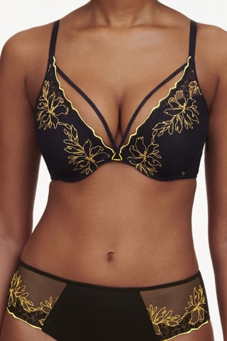 Sujetador Spice - Negro y amarillo - Chantelle Pulp