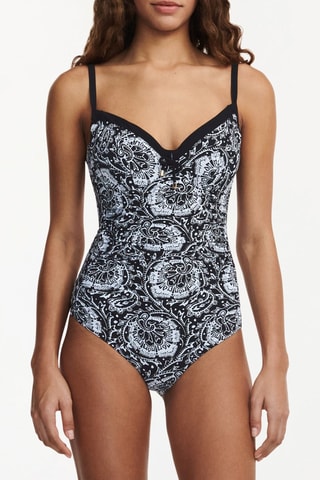 Bañador Flowers - Negro