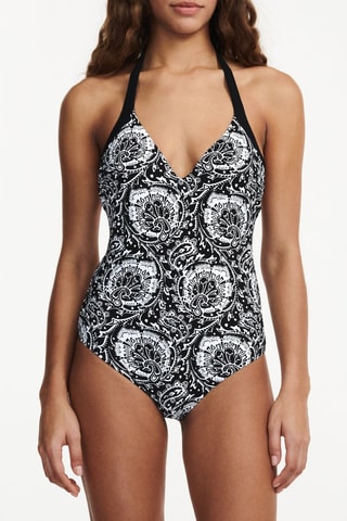 Bañador Flowers - Negro