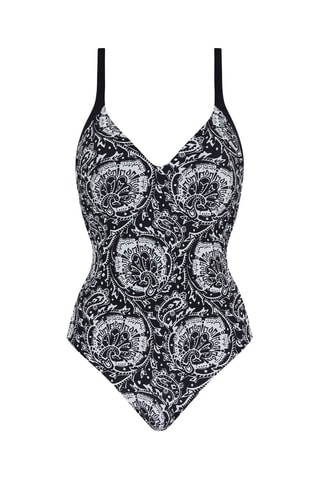 Bañador Flowers - Negro