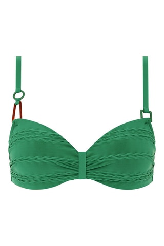 Sujetador de bikini Texture - Verde claro