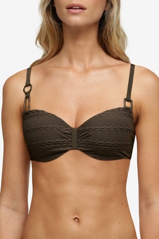 Sujetador de bikini Texture - Marrón