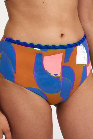 Braga de bikini Tribe - Celeste y marrón