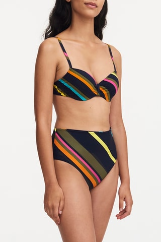 Braga de bikini de talle alto Identity - Azul marino