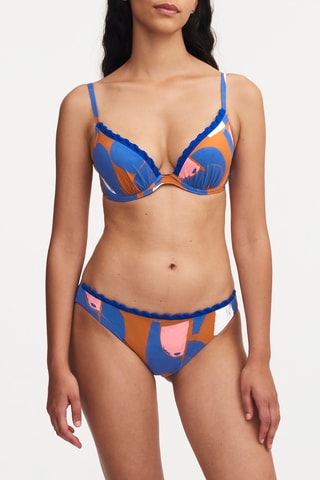 Braga de bikini Tribe - Celeste y marrón