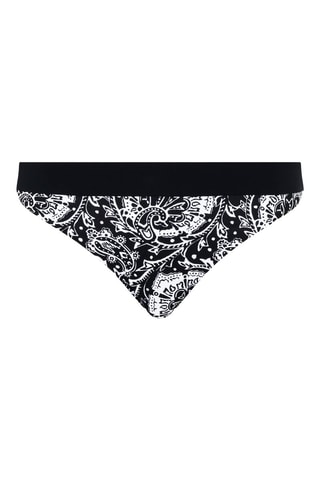 Braga de bikini Flowers - Negro