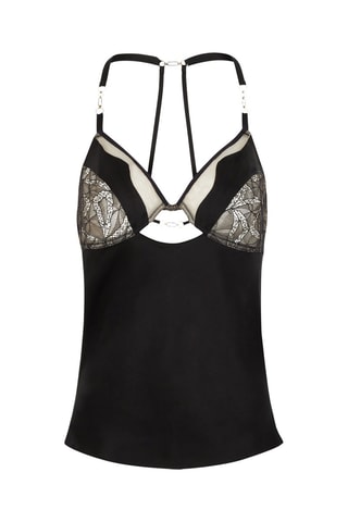 Top de pijama de seda - Negro - Chantelle X