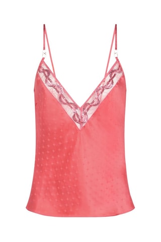 Top de pijama de seda Xtravagan - Coral - Chantelle X