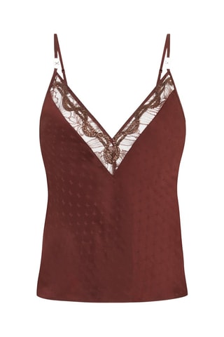 Top de pijama de seda Xtravagan - Marrón - Chantelle X