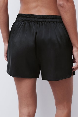 Short de pijama de seda Cabaret - Negro - Chantelle