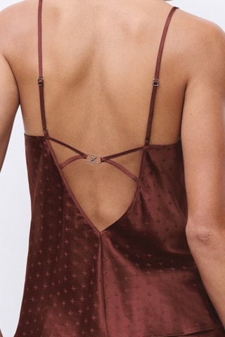 Short de pijama de seda Xtravagan - Marrón - Chantelle X