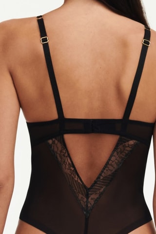 Body tanga Slash - Negro - Chantelle