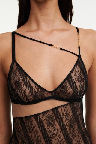 Body tanga Slash - Negro - Chantelle