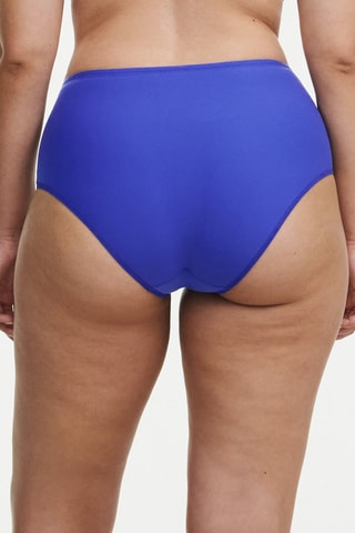 Cueca de cintura alta Play - Azul-real - Chantelle Pulp