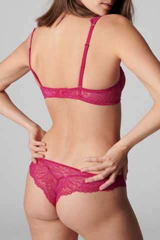 Tanga Exotica - Rouge framboise