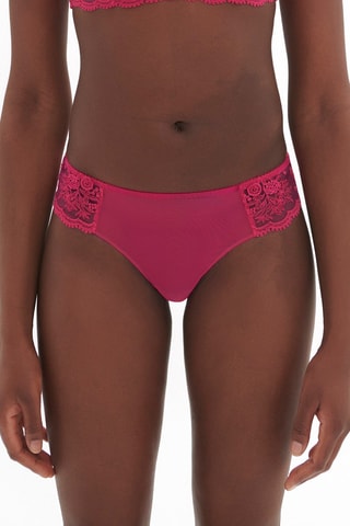 Tanga en dentelle Intrigue - Rose