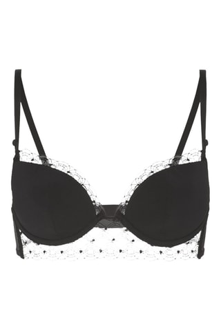 Soutien-gorge push-up Rose - Noir