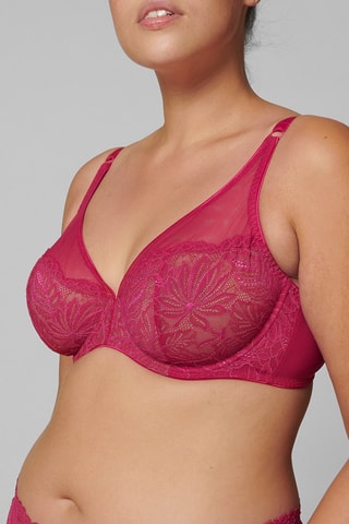 Soutien-gorge Exotica - Rouge framboise