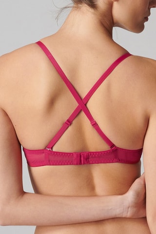 Soutien-gorge push-up Exotica - Rouge framboise