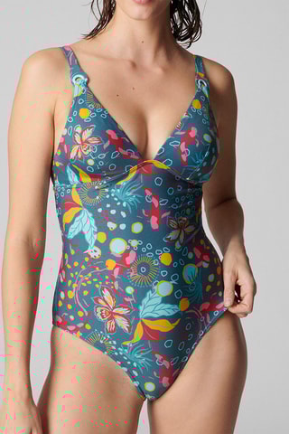 Maillot 1 pièce Neroli - Vert Lagune